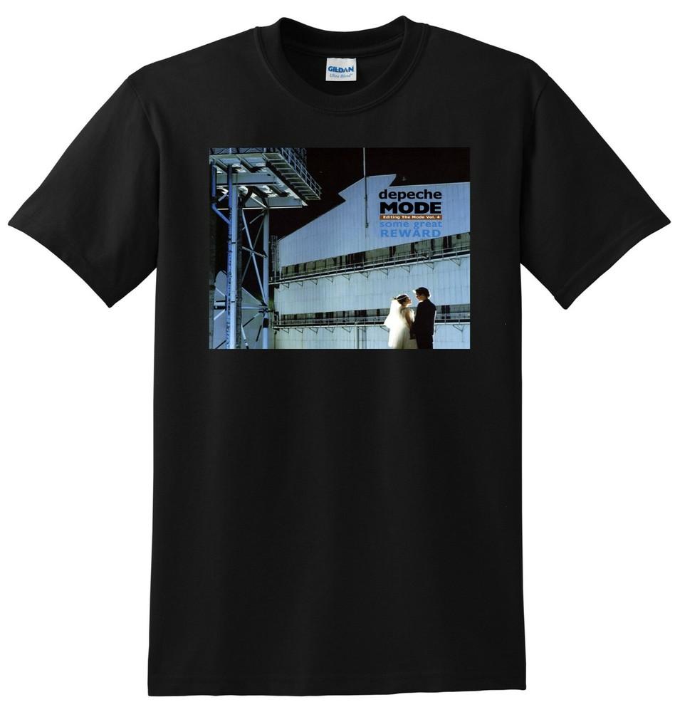 

ФУТБОЛКА DEPECHE MODE some great reward винил обложка CD S-5XL Унисекс Футболка XXL