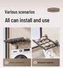 Invisible Retractable Folding Drying Rack with No-Punch Suction Cup for Balcony