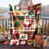 Christmas Flannel Throw Blanket Soft Warm Cozy For Sofa Bed Indoor Home Use Great Holiday Gift