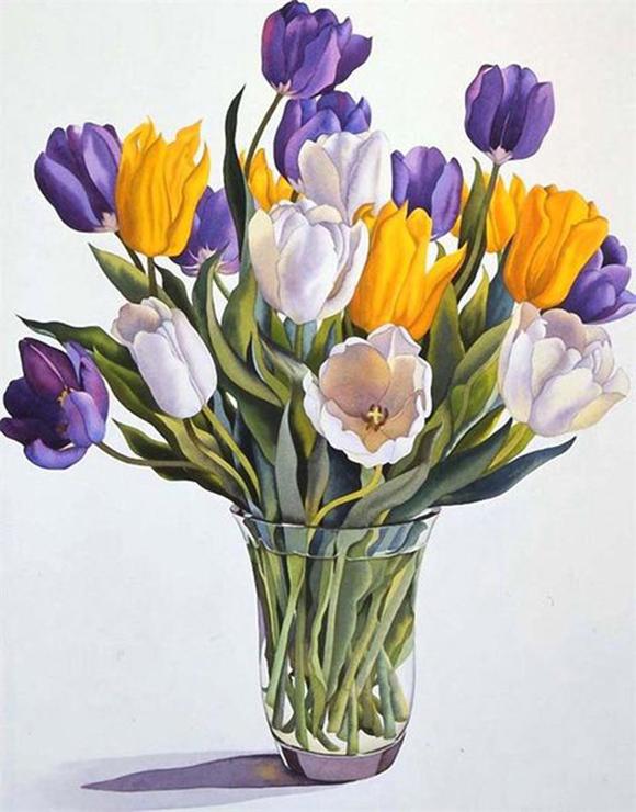 

RUOPOTY DIY рамка, краска по номерам, ромашка, настенное искусство, уникальный подарок, ручная роспись, картина по номерам, цветок, декор для детской комнаты 40x50cm NO Frame