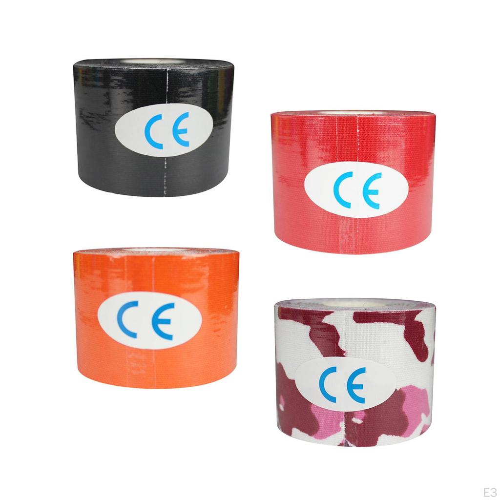 Cohesive Tape 7.5x500cm Water Resistant Wrist Ankle Self for Hands Body Gym