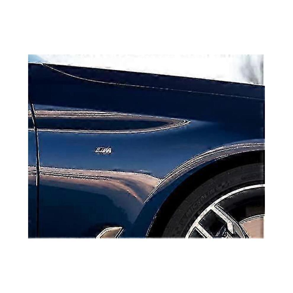 Náhradní znak M na přední blatník BMW - 2ks Sportovní název Decal Logo Samolepka (stříbrný)