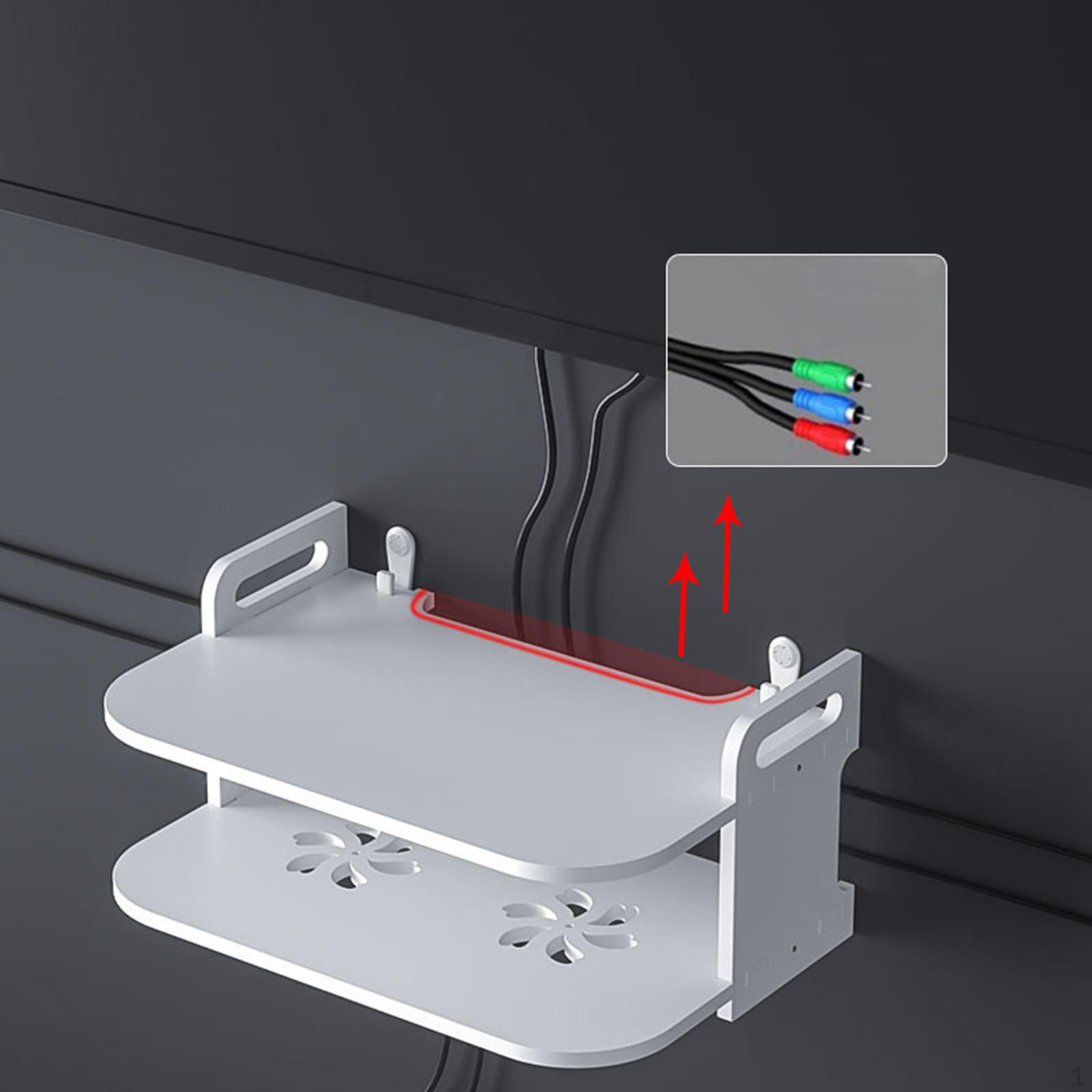 

Коробка для хранения маршрутизатора, органайзер, стойка, многофункциональная настенная полка, подставка для офиса 30cmx19cmx15cm