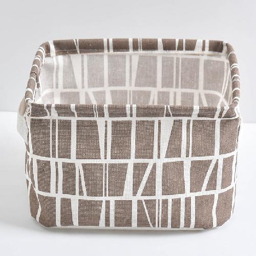 Fabric Storage Box Cotton and Linen Storage Box Desktop Storage Box Cosmetic Storage Basket Underwear Storage Basket