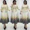Women's Formal Ensemble: Cross-border African, European, and American Fashion, Slim-Fit Dress with Elegant Outerwear