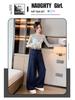 Girls' 2025 Spring/Autumn Fashion Wide-Leg Jeans – Casual and Versatile for Kids