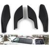 Car Roof Rails Rack End Cover Shel Replacement 4pcs Fit for Land Cruiser LC100 FJ100 1998-2007(Black)