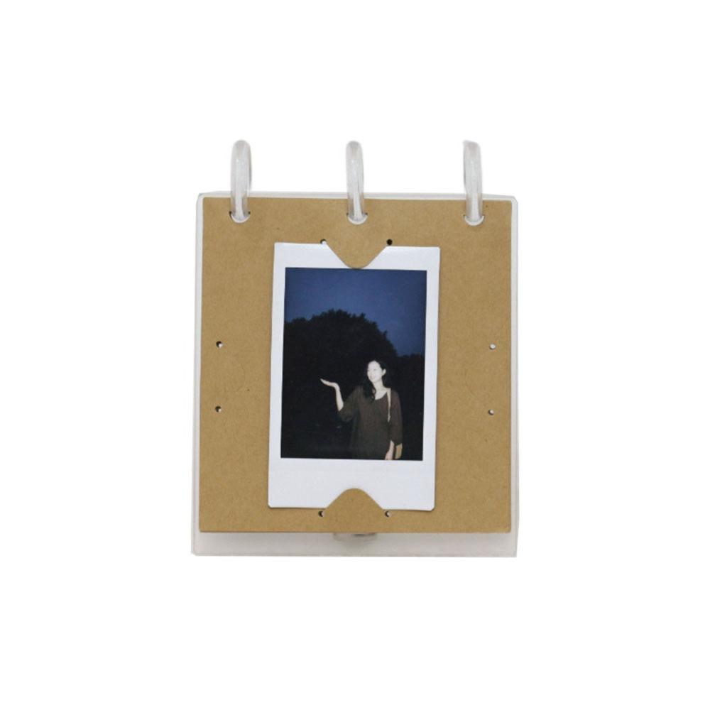 

Self Standing Desktop Photo Frame Photocard Display Holder Wedding Display Clear&Brown S