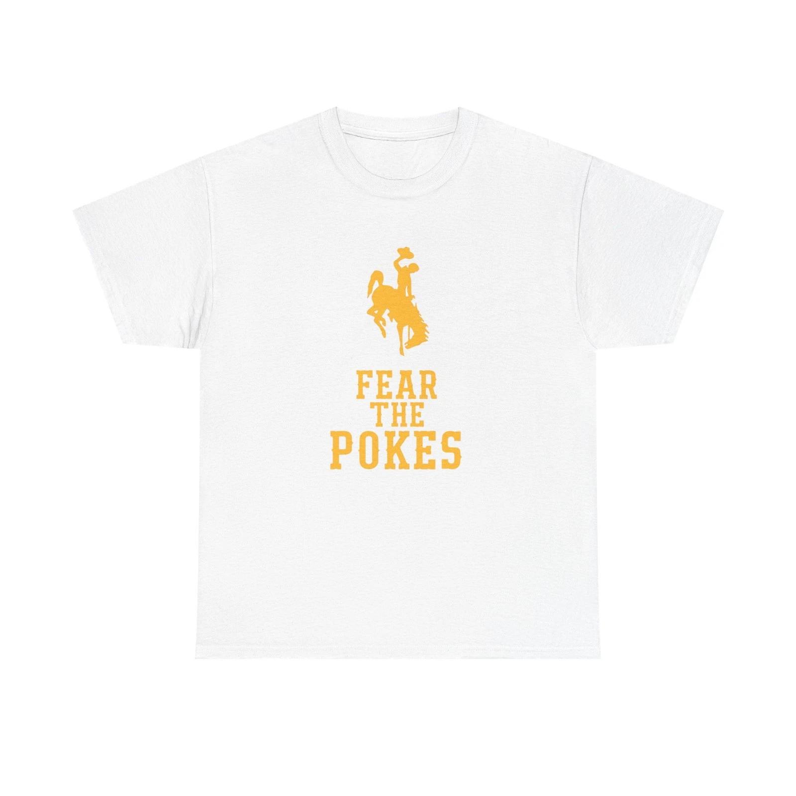 Fear The Poke Cowboy Horse Graphic T Shirt Unisex Heavy Cotton Tee GIFT S
