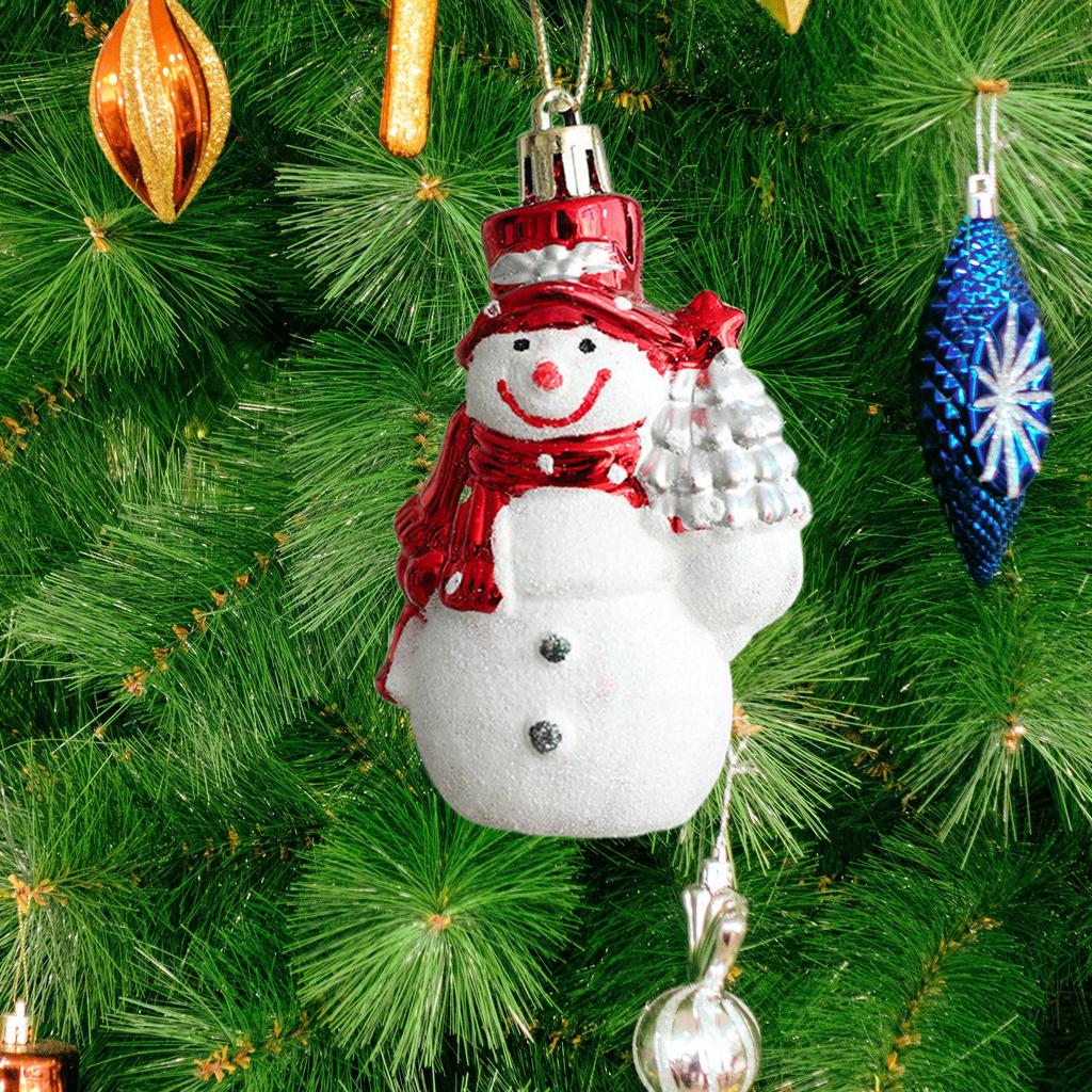 Christmas Snowman Decorations Christmas Tree Small Pendants Hut Decorations 2pcs
