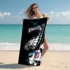 proof beach towel with Philadelphia Eagles LOGO pattern - soft,absorbent,quick-drying,machine washable - perfect for swimming,camping,bathing