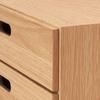MUJI Stacking Chest, 37cm W X 28cm D X 18.5cm H, Half, 2 Drawers, Oak Veneer, 12381204