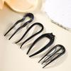 5Pcs/Set U-Shaped Hair Sticks Butterfly Hair Stick Bun Comb for Women Acrylic Geometric Hair Clip Girls Hair Accessories