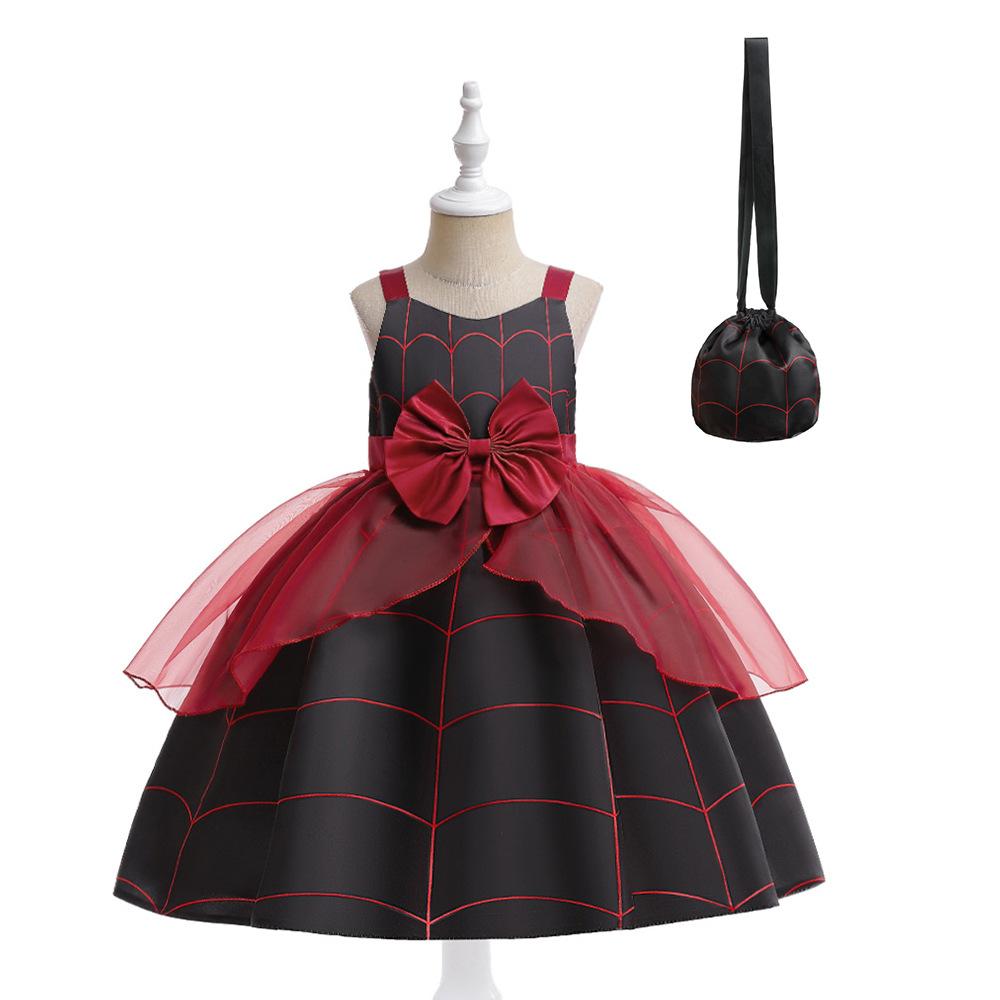 Halloween Children's Costume, Girls Cosplay Cosplay Witch Pumpkin Show Dress Girl Princess Dress