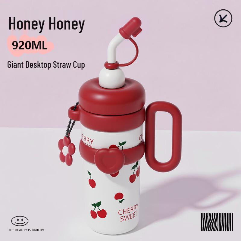 OLOEY Large Capacity Stainless Steel Insulated Straw Tumbler