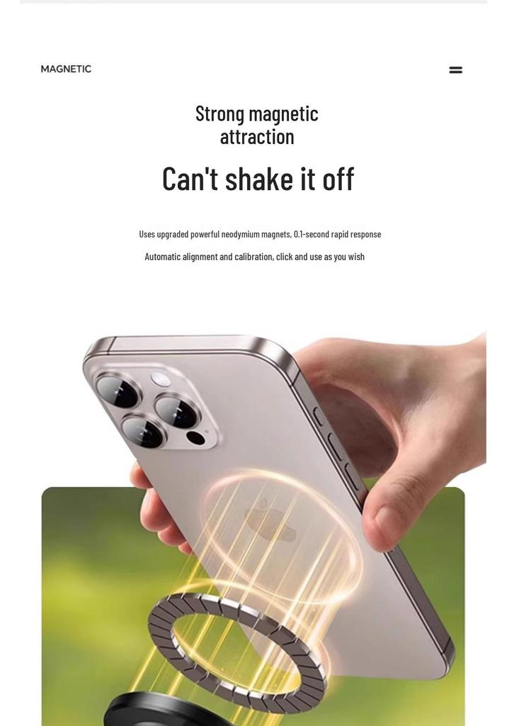 Magnetic Selfie Stick with Rotating Tripod and Folding Phone Holder for Travel, Desktop, and Live Broadcast