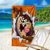 1pc Taz3 Beach Towel, Beach and Seaside Swimming Pool Equipment, Fashion Pattern, Rectangular, Travel Essentials
