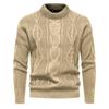 Autumn and Winter Sweater American Retro Men's Knitted Sweater European Size Casual Crew Neck Bottoming Shirt Men's Coat
