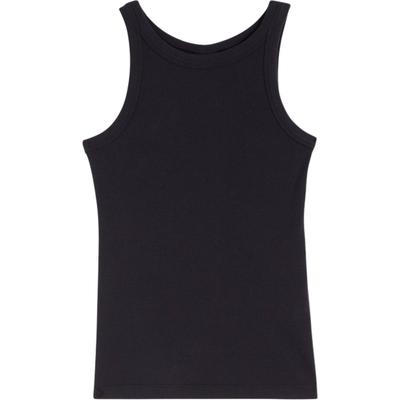 Levis Solid Slim Fit Sleeveless Tank Top Women Tops Black A3381-0001