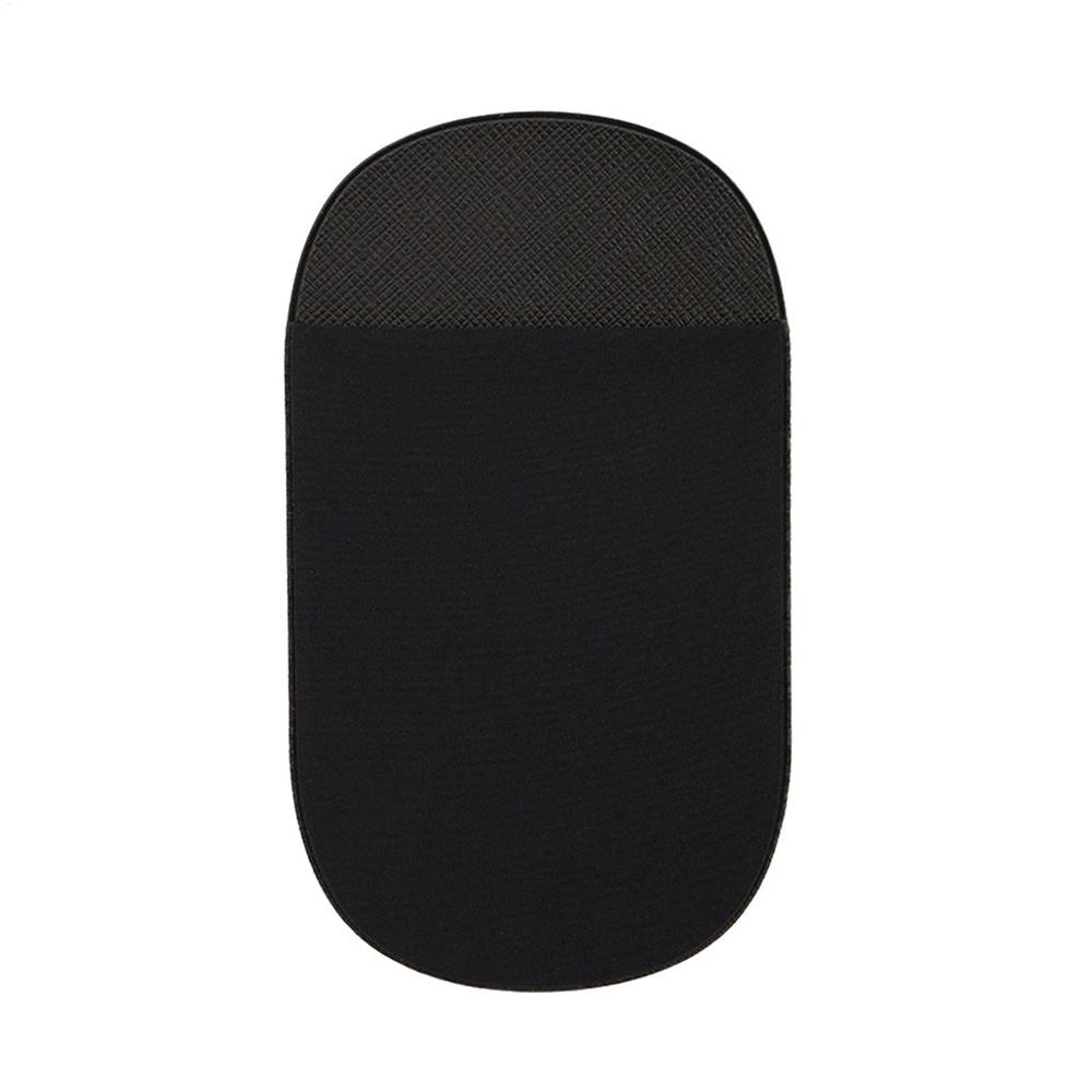 

Adhesive Back Storage Bag For I-Pad Laptop Reusable Reposition Cable/Powerbank Pouch Tablet Accessories Holder Elastic чорний