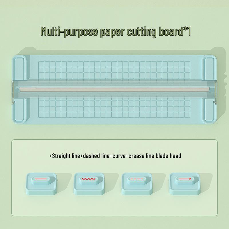 Four-in-One Paper Cutter: Versatile Cutting Tool with Replacement Blades
