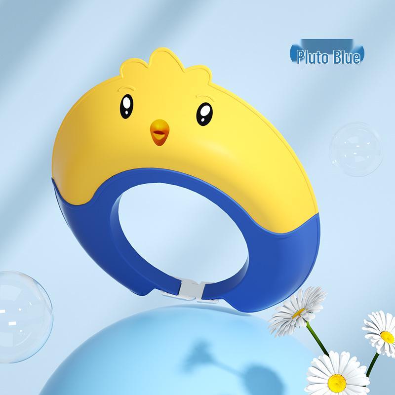 

Силиконовая шапочка для купания младенцев с защитой ушей - Регулируемая шапочка для мытья волос для младенцев и малышей