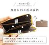 Lizdays Genuine Leather Long Wallet with Large Capacity and Function Women's Anti-Skimming (Black)