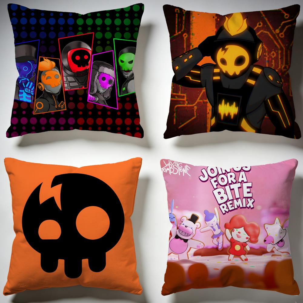 Popular TThe Living Tombstoneing Cushion Cover Stylish Washable Pillow Cover Ideal for Couch Bedroom Car Decoration