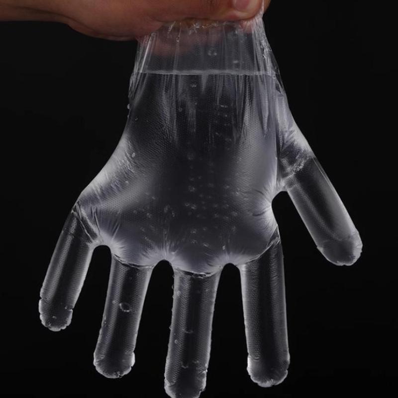 Clear Disposable Gloves Transparent Plastic Gloves Latex Free Food Prep Safe Gloves For Cooking Cleaning Bbq Kitchen Things