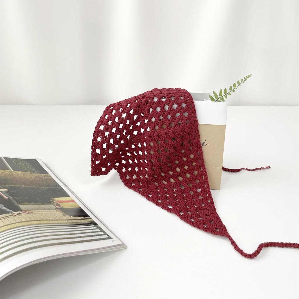 Women's and Men's Daily Mesh Knit Triangle Hooded Hat