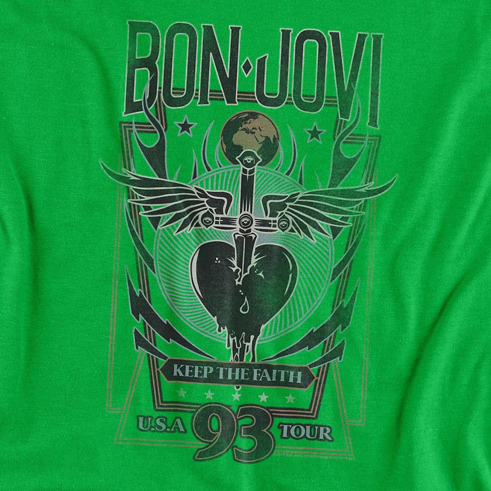 Bon Jovi Unisex-Erwachsenen Keep The Faith T-Shirt