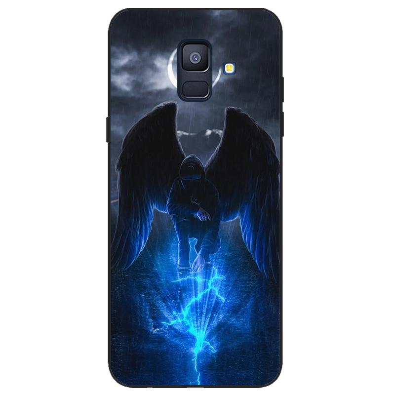 For Samsung Galaxy A6 2018 Silicone Case SIM SM A600 A600F Phone Case Tpu Case Coque Samsung Galaxy A62018 black