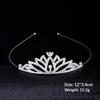 Romantic Princess Crown For Girls Rhinestone Crystal Hair Crowns Queen Headband Bridal Headdress Tiaras Hair Jewelry Accessories