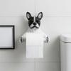Dispenser Dog Toilet Roll Holder 3D Dog Shape Wall Mounted Roll Rack  Restroom