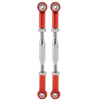 Barras de ligação de direção de liga de alumínio para caminhão RC Traxxas Slash em escala 1/10 (Vermelho)