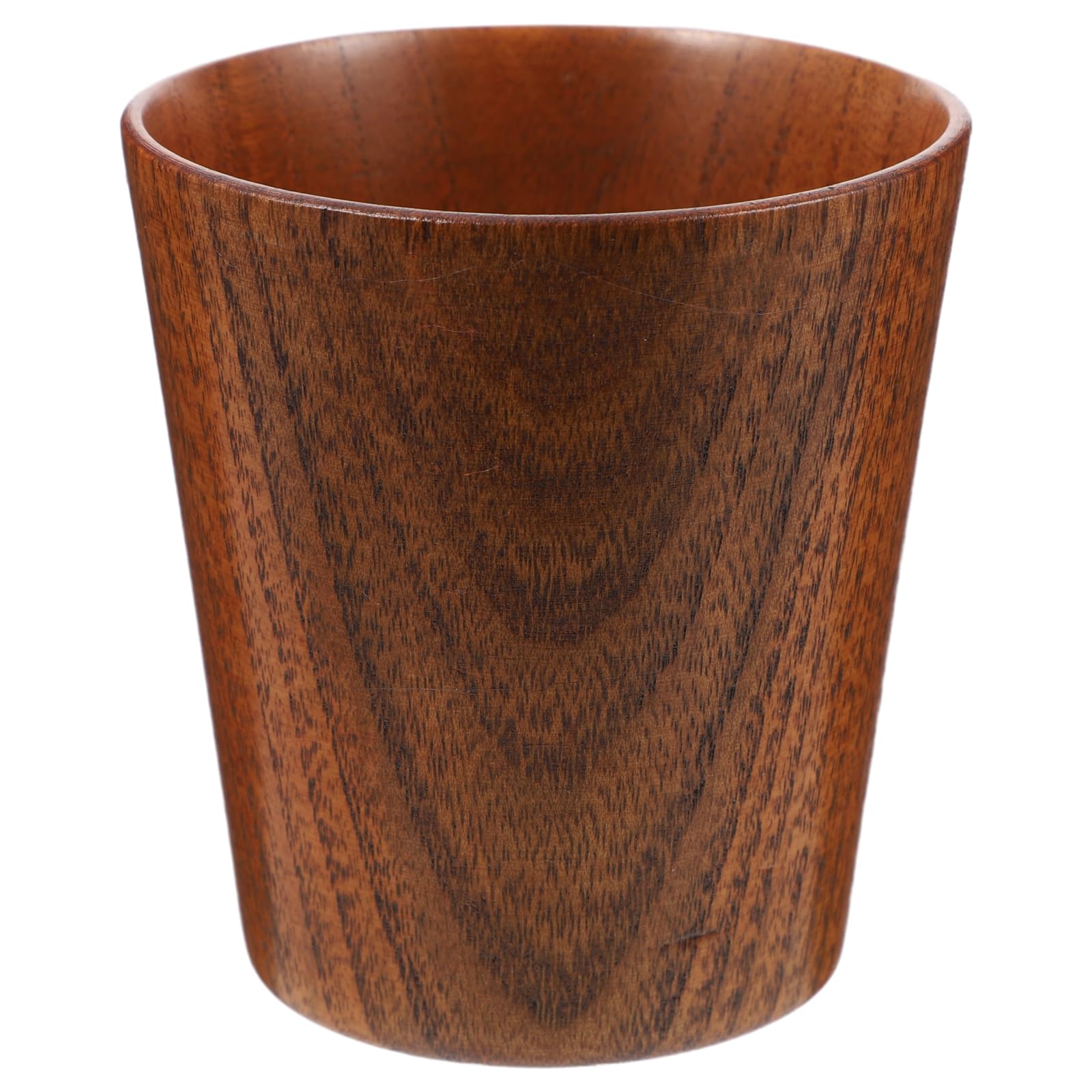 

OUNONA Wooden Cup, Jujube Wood, Water Cup, 4.3 Inch, Japanese-Style Tea Cup, Coffee/Wine Compatible, for Home and Restaurant Use, Great Gift