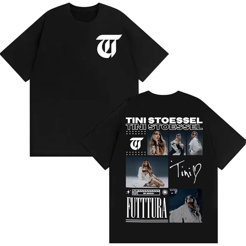 

Tini Stoessel Futtura Album Tour 2026 Graphic T Shirt Men Women Clothing Fashion Casual T-shirts High Quality Cotton T-shirts S