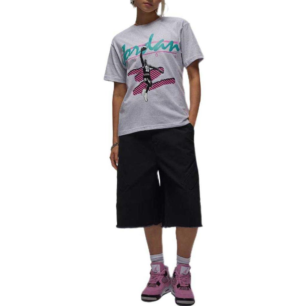 Jordan MVP Fashion Minimalist Beautiful Short Sleeve Raglan T-Shirt Women Tops HJ0130-051