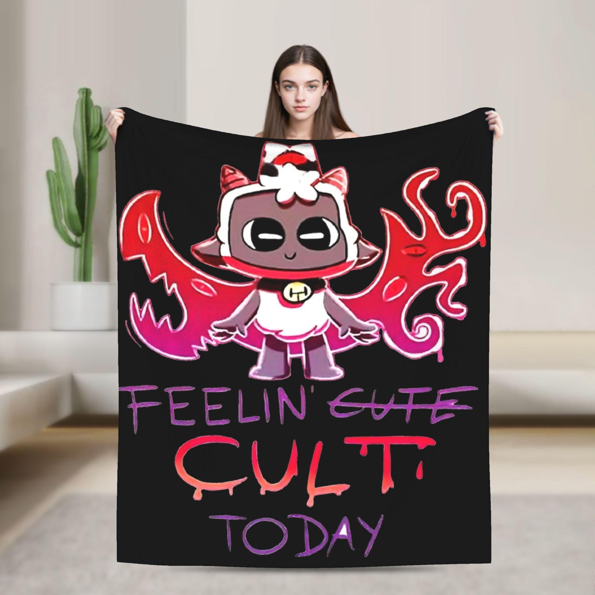 

Cult Of The Lamb Game Super Warm Blanket Kids Plush Throw Blanket Fashion Couch Bed Flannel Bedspread Sofa Bed Cover 75x100cm (30x40inch)