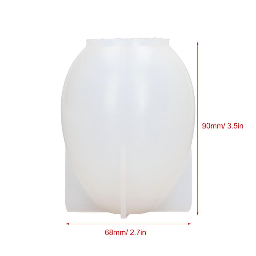 2pcs Washable Resin Sphere Mold Easy Release Ball Shape Mold Egg Silicone Mold For DIY Crafts