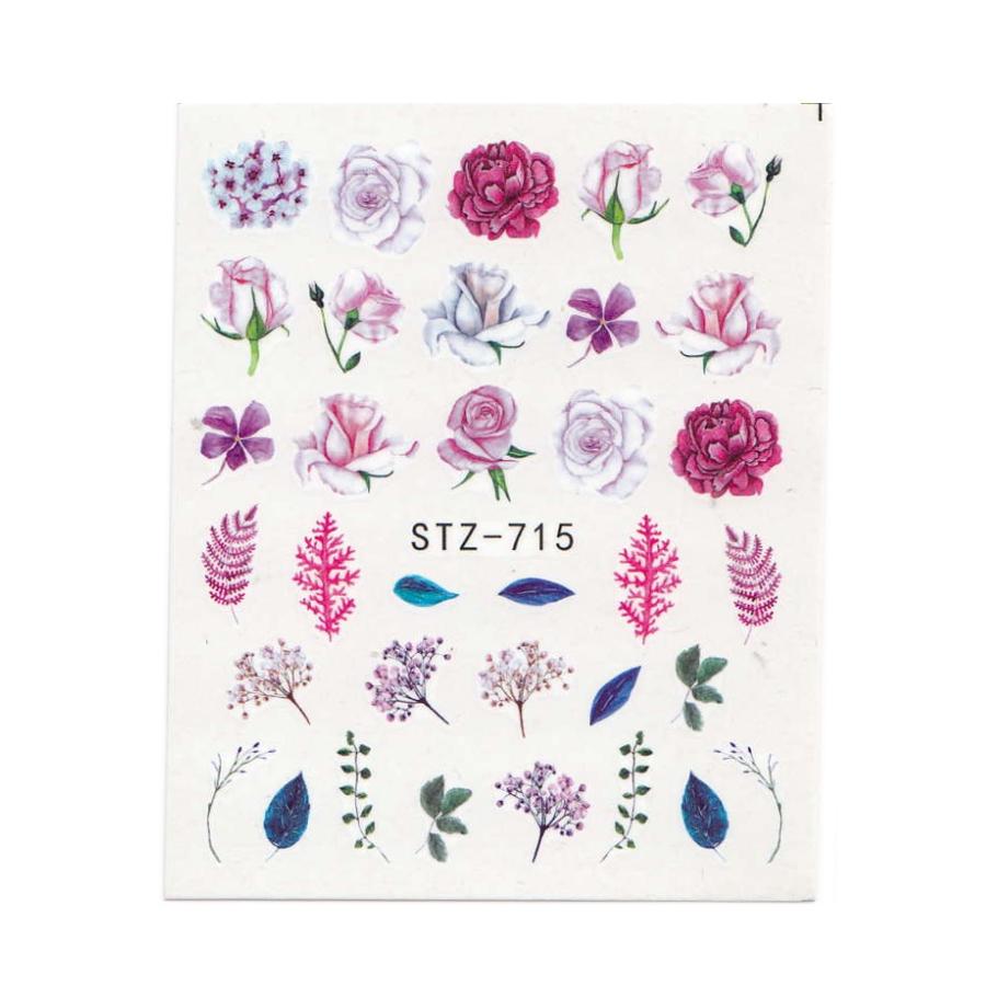 

Переводные картинки для ногтей Переводные картинки Цветы Листья Бабочки Наклейки для дизайна ногтей Маникюр своими руками