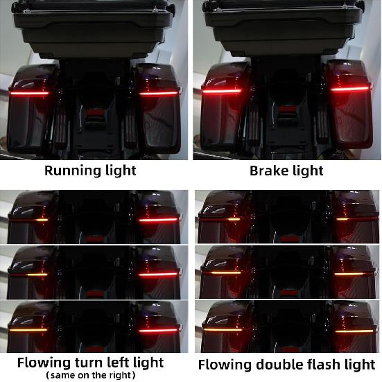 TCT-MOTORPARTS LED Saddlebag Run Brake Turn Lights Fit For Harley Touring Road King Electra Street Glide Ultra Limited2014-2023