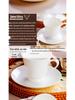 White Bone China Ceramic Latte & Tea Cup