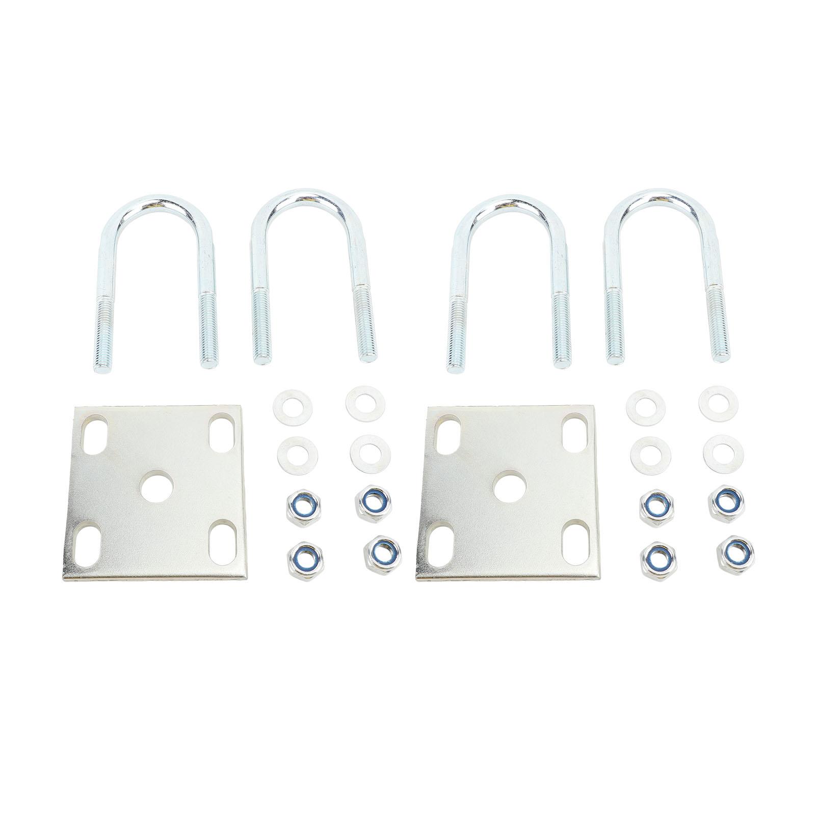 

2 комплекта U-образных болтов, металлическая ось, листовые рессоры, U-образные болты, несущая способность 150 фунтов с пластиной для лодки Tr for 50mm Round Shafts