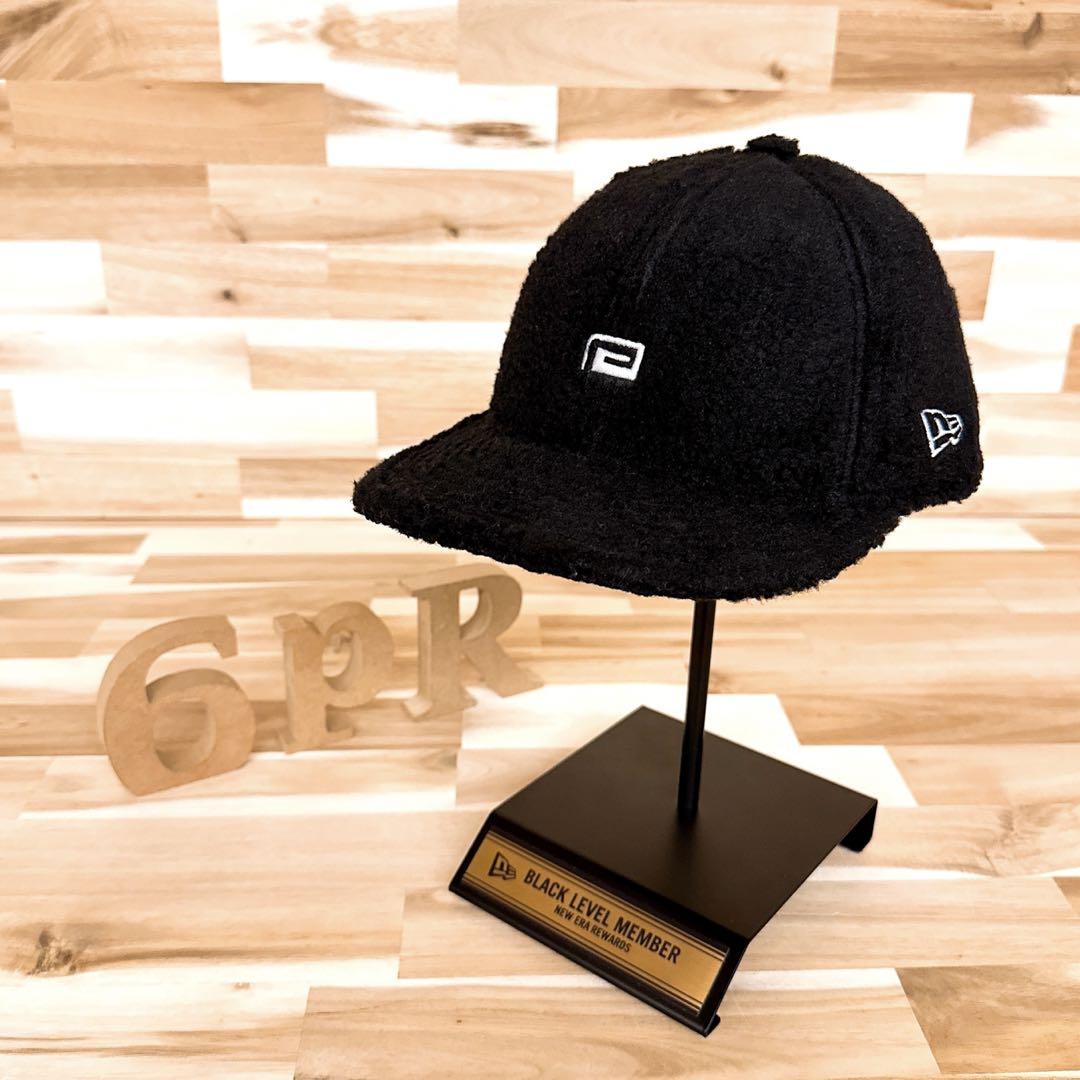 

[USED] Extremely rare New Era x Reversal limited edition collaboration mini logo boa cap in black and white