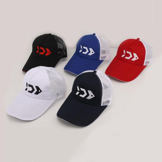 Sun Hat Adjustable Long Brim Windproof Sunshade Semi-mesh Outdoor Running Fishing Baseball Hat