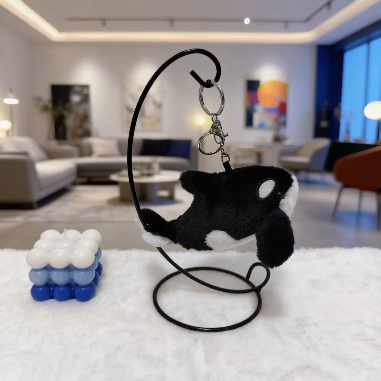 

Милый плюшевый брелок в виде морского животного: Акула, Иглобрюх, Дельфин, Кит Lobster Clasp 12cm