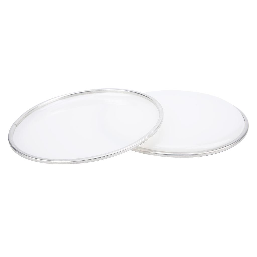 2 szt. Naciąg perkusyjny 8 cali Zestaw naciągów perkusyjnych Zestaw Akcesorium Profesjonalne Zamiennik Poliester S0087Biały