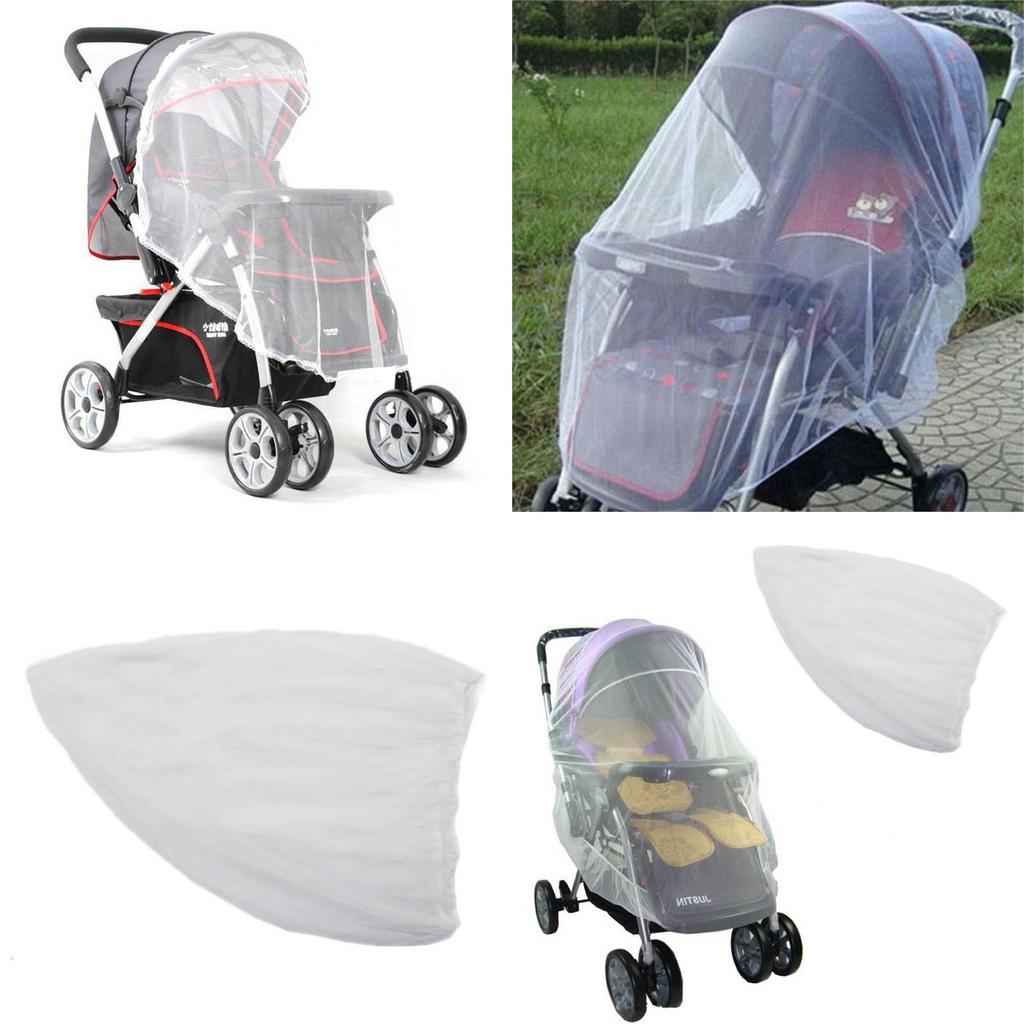 Baby Carriage Mosquito Net With Single Door For Dust And Bug Shielding