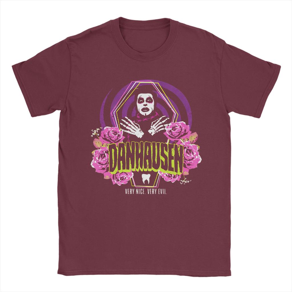 Vintage Danhausen Wrestler Wrestling Very Nice Very Evil TShirts for Unisex Crew Neck Cotton T Shirt Short Sleeve Tees Unique Tops